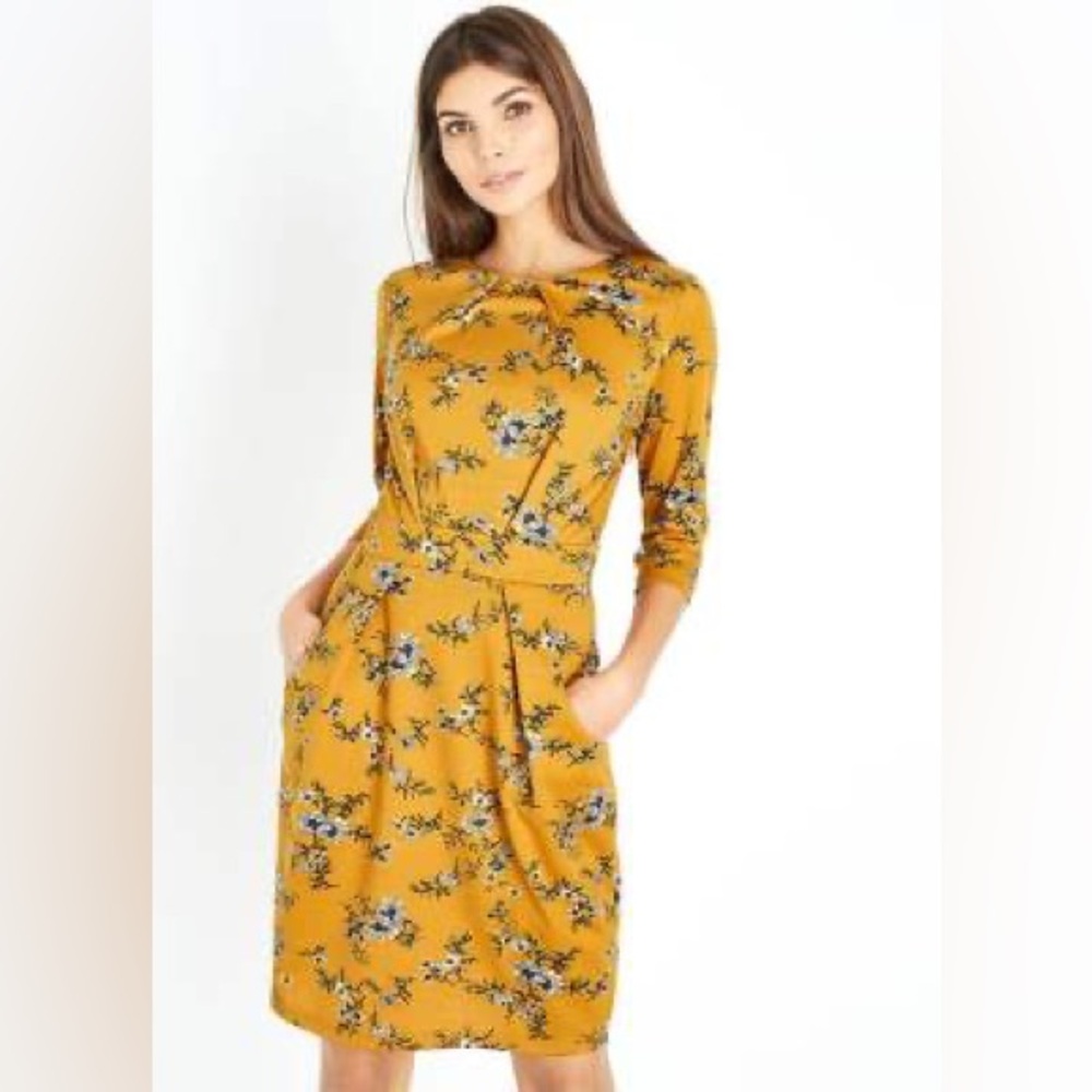 Suzy Shier mustard yellow dress